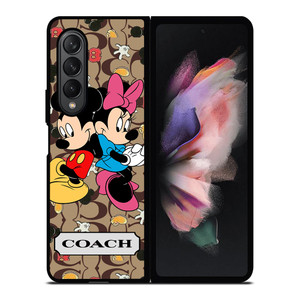 COACH MICKEY MINNIE MOUSE LOVE Samsung Galaxy Z Fold 3 Case Cover