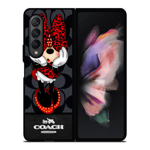 COACH MINNIE MOUSE 2 Samsung Galaxy Z Fold 3 Case Cover COACH MINNIE MOUSE 2 Samsung Galaxy Z Fold 3 Case Cover