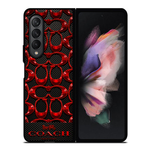 COACH NEW YORK CARBON Samsung Galaxy Z Fold 3 Case Cover COACH NEW YORK CARBON Samsung Galaxy Z Fold 3 Case Cover
