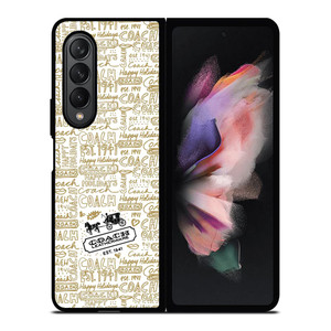 COACH NEW YORK COLLAGE Samsung Galaxy Z Fold 3 Case Cover COACH NEW YORK COLLAGE Samsung Galaxy Z Fold 3 Case Cover