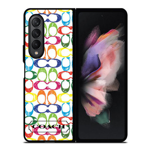 COACH NEW YORK COLORFUL 2 Samsung Galaxy Z Fold 3 Case Cover
