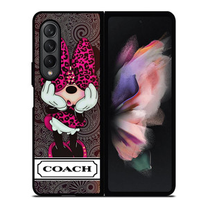 COACH NEW YORK MINNIE MOUSE CUTE Samsung Galaxy Z Fold 3 Case Cover