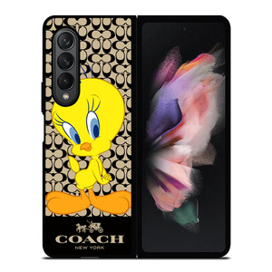 COACH NEW YORK TWEETY BIRD Samsung Galaxy Z Fold 3 Case Cover