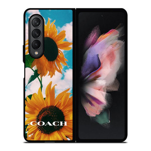 COACH SUNFLOWER Samsung Galaxy Z Fold 3 Case Cover COACH SUNFLOWER Samsung Galaxy Z Fold 3 Case Cover