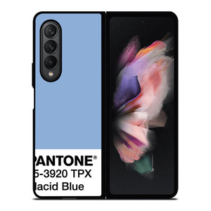 COLOR PANTONE PLACID BLUE Samsung Galaxy Z Fold 3 Case Cover COLOR PANTONE PLACID BLUE Samsung Galaxy Z Fold 3 Case Cover