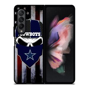DALLAS COWBOYS SKULL USA FLAG Samsung Galaxy Z Fold 3 Case Cover