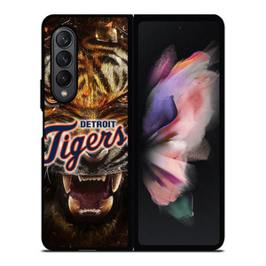 DETORIT TIGERS CLUB ICON BASEBALL TEAM MLB LOGO Samsung Galaxy Z Fold 3 Case Cover DETORIT TIGERS CLUB ICON BASEBALL TEAM MLB LOGO Samsung Galaxy Z Fold 3 Case Cover