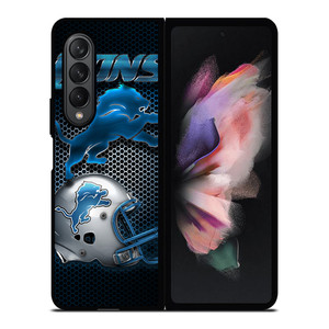 DETROIT LIONS LOGO HELMET Samsung Galaxy Z Fold 3 Case Cover