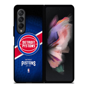 DETROIT PISTONS NBA TEAM Samsung Galaxy Z Fold 3 Case Cover