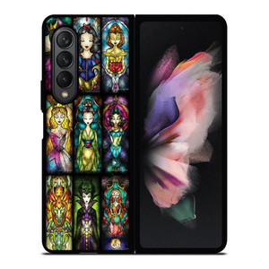 DISNEY PRINCESS STAINED GLASS Samsung Galaxy Z Fold 3 Case Cover