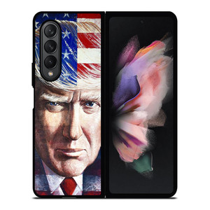 DONALD TRUMP FACE ART Samsung Galaxy Z Fold 3 Case Cover