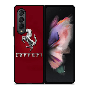 FERRARI LOGO RED Samsung Galaxy Z Fold 3 Case Cover FERRARI LOGO RED Samsung Galaxy Z Fold 3 Case Cover