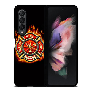 FIREFIGHTER FIREMAN LOGO Samsung Galaxy Z Fold 3 Case Cover