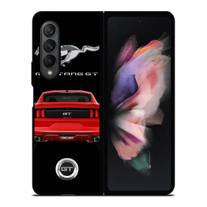 FORD MUSTANG GT RED CAR Samsung Galaxy Z Fold 3 Case Cover FORD MUSTANG GT RED CAR Samsung Galaxy Z Fold 3 Case Cover