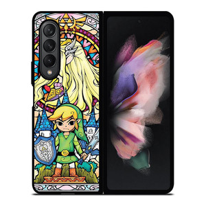 GAMES LEGEND OF ZELDA GLASS ART Samsung Galaxy Z Fold 3 Case Cover