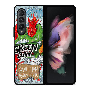 GREEN DAY BAND REVOLUTION RADIO TOUR Samsung Galaxy Z Fold 3 Case Cover GREEN DAY BAND REVOLUTION RADIO TOUR Samsung Galaxy Z Fold 3 Case Cover