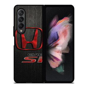 HONDA CIVIC SI LOGO Samsung Galaxy Z Fold 3 Case Cover HONDA CIVIC SI LOGO Samsung Galaxy Z Fold 3 Case Cover