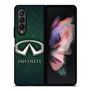 INFINITI CAR LOGO GREEN PATTERN Samsung Galaxy Z Fold 3 Case Cover INFINITI CAR LOGO GREEN PATTERN Samsung Galaxy Z Fold 3 Case Cover