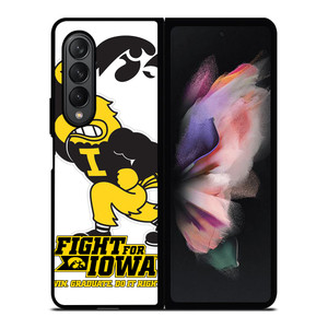 IOWA HAWKEYES MASCOT 2 Samsung Galaxy Z Fold 3 Case Cover