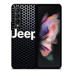 JEEP LOGO METAL ICON Samsung Galaxy Z Fold 3 Case Cover JEEP LOGO METAL ICON Samsung Galaxy Z Fold 3 Case Cover