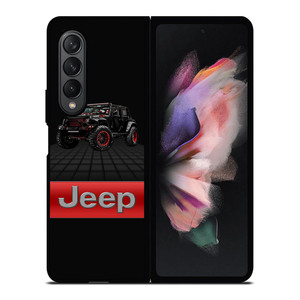 JEEP WRANGLER BLACK LOGO Samsung Galaxy Z Fold 3 Case Cover