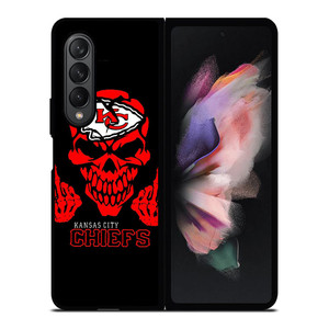 KANSAS CITY CHIEFS SKUL LOGO Samsung Galaxy Z Fold 3 Case Cover