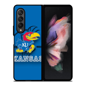 KANSAS JAYHAWKS BASKETBALL LOGO Samsung Galaxy Z Fold 3 Case Cover