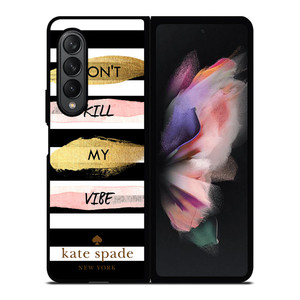 KATE SPADE DON'T KILL MY VIBE Samsung Galaxy Z Fold 3 Case Cover KATE SPADE DON'T KILL MY VIBE Samsung Galaxy Z Fold 3 Case Cover