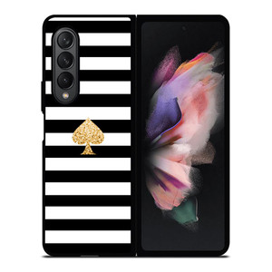 KATE SPADE GOLD AND STRIPES Samsung Galaxy Z Fold 3 Case Cover