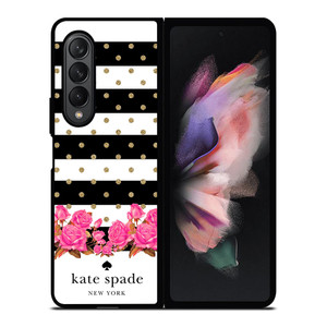 KATE SPADE NEW YORK FLORAL POLKADOTS Samsung Galaxy Z Fold 3 Case Cover KATE SPADE NEW YORK FLORAL POLKADOTS Samsung Galaxy Z Fold 3 Case Cover