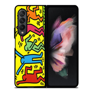 KEITH HARING ART Samsung Galaxy Z Fold 3 Case Cover KEITH HARING ART Samsung Galaxy Z Fold 3 Case Cover