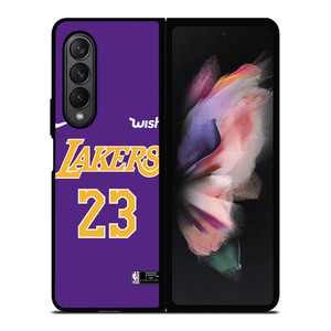 LA LAKERS LEBRON JAMES JERSEY Samsung Galaxy Z Fold 3 Case Cover
