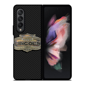 LINCOLN MOTOR LOGO CARBON Samsung Galaxy Z Fold 3 Case Cover