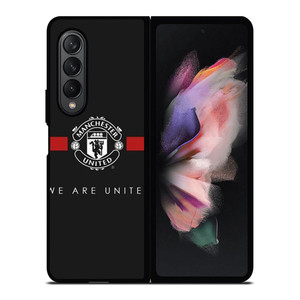MANCHESTER UNITED BLACK Samsung Galaxy Z Fold 3 Case Cover
