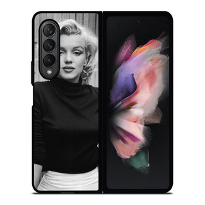 MARILYN MONROE BLACK WHITE Samsung Galaxy Z Fold 3 Case Cover