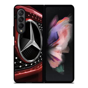 MERCEDES BENZ LOGO RED ICON Samsung Galaxy Z Fold 3 Case Cover MERCEDES BENZ LOGO RED ICON Samsung Galaxy Z Fold 3 Case Cover