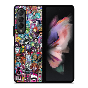 MONSTER HIGH COLLAGE Samsung Galaxy Z Fold 3 Case Cover MONSTER HIGH COLLAGE Samsung Galaxy Z Fold 3 Case Cover