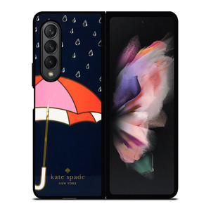 NAVY UMBRELLA KATE SPADE Samsung Galaxy Z Fold 3 Case Cover