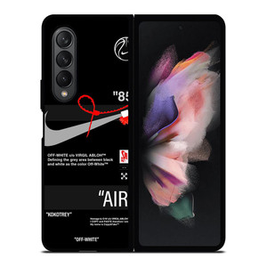 NIKE AIR JORDAN OFF WHITE SHOE LOGO Samsung Galaxy Z Fold 3 Case Cover