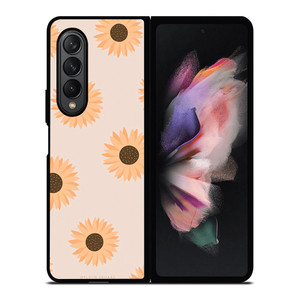 PASTEL SUNFLOWER PATTERN Samsung Galaxy Z Fold 3 Case Cover