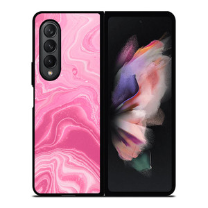 PINK LIQUID TEXTURES Samsung Galaxy Z Fold 3 Case Cover