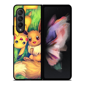 POKEMON EEVEE AND PIKACHU Samsung Galaxy Z Fold 3 Case Cover POKEMON EEVEE AND PIKACHU Samsung Galaxy Z Fold 3 Case Cover