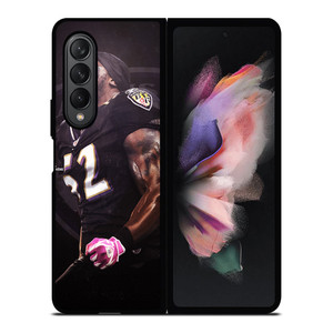 RAY LEWIS BALTIMORE RAVENS NFL Samsung Galaxy Z Fold 3 Case Cover