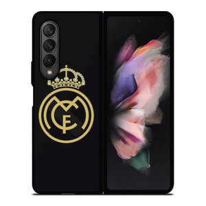 REAL MADRID CF LOGO BLACK Samsung Galaxy Z Fold 3 Case Cover