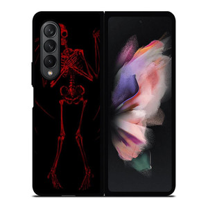RED SKELETON HEARTBREAKING Samsung Galaxy Z Fold 3 Case Cover