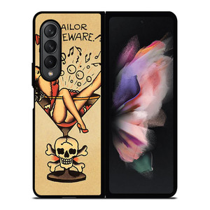 SAILOR JERRY S TATTOO Samsung Galaxy Z Fold 3 Case Cover SAILOR JERRY S TATTOO Samsung Galaxy Z Fold 3 Case Cover