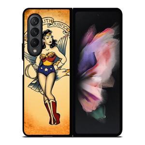 SAILOR JERRY TATTOO WONDER WOMAN Samsung Galaxy Z Fold 3 Case Cover