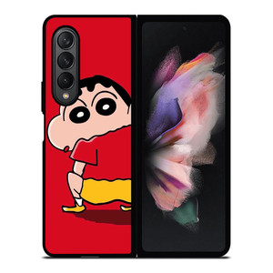 SHIN CHAN RED MINIMALIST Samsung Galaxy Z Fold 3 Case Cover