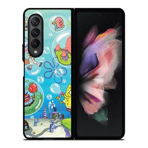 SPONGEBOB AND FRIENDS BUBBLES Samsung Galaxy Z Fold 3 Case Cover