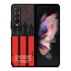 STRANGER THINGS SILHOUETTE Samsung Galaxy Z Fold 3 Case Cover STRANGER THINGS SILHOUETTE Samsung Galaxy Z Fold 3 Case Cover